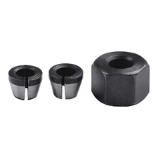 Kit Trimmer Collet Chuck Router Bit Engraving Trimming Machine 1 4 6mm