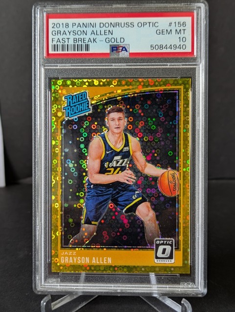 🔥 Grayson Allen PSA 10 💎 Gold Fast Break Optic & Select RC #10/10 WOW 😳 🔥