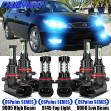 For Toyota Camry 2002-2006 LED Headlight High Low Beam & Fog Light Blue Bulbs