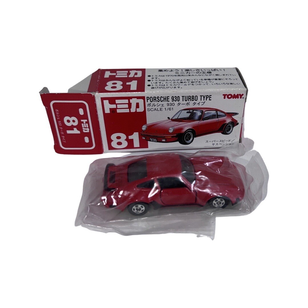 Tomica 1:64 Porsche 930 Turbo Red NO.F1 Diecast Car Tomy