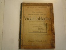 CIRCA 1920 VIDAL LABLACHE ATLAS GEOFRAPHIE PAR CARTES CLASSES 6° 5° A ED A COLIN
