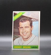 1966 Topps JOHNNY John ORSINO Card #77 EX+ Washington Senators Baseball