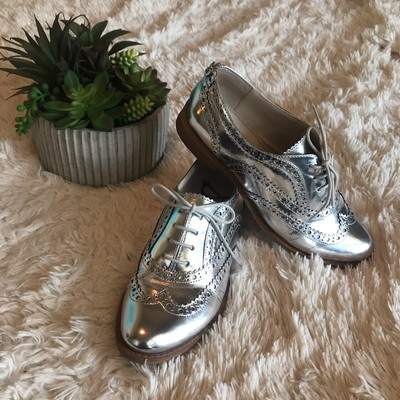 sam edelman silver oxfords