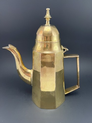 Cafetera/tetera de latón vintage India 9,25" - Imagen 1 de 6