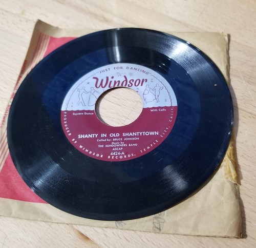 A Shanty In Old Shantytown / Sioux City Sue by Bruce Johnson Square Dance 45rpm - Picture 3 of 4