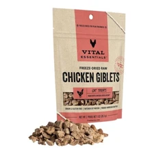 Vital Essentials Freeze- Dried Chicken Giblets Cat Treats 1 oz