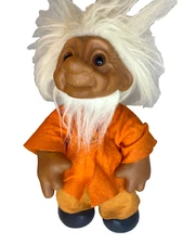 Rare Vintage #7002 Thomas Dam Large Old Man Grandpa Norfin Troll Doll 13” READ