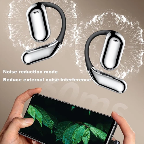 Open-Ear Bluetooth 5.4 Headphones Wireless Earbuds Sport Headset Touch Screen - Picture 16 of 23