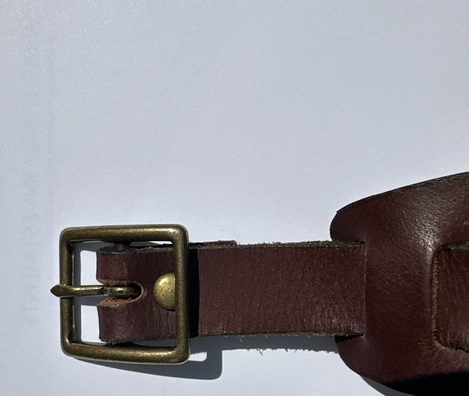 Brazalete de herradura de cuero hecho a mano artesanal occidental hebilla ecuestre EE. UU. Foto 4 de 4