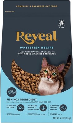 Reveal Whitefish Recipe Adult Dry Cat Food 7 lb Grain Free High Protein