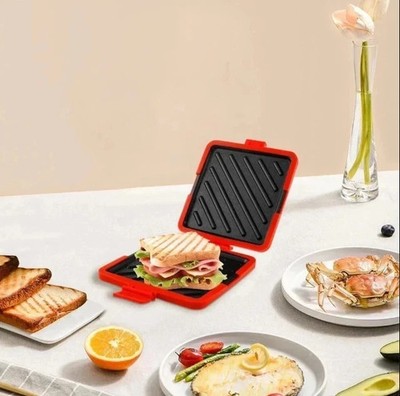 Toast Sandwichmaker Maschine Mikrowelle Waffeleisen Mikrowelle Toaster