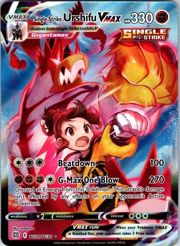 Single Strike Urshifu VMAX TG19/TG30 Swsh09: Brilliant Stars Trainer Gallery NM