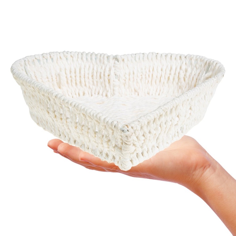 Office Snack Basket Tabletop Sundry Basket Heart Shape Dried Fruit ...