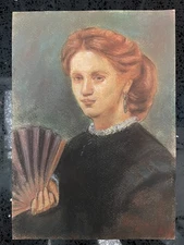 Gustave Courbet Drawing on paper (Handmade) signed and stamped mixed media.