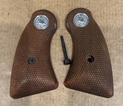 Used Colt Wood Grips Grip D SHORT Frame Detective Special Agent | eBay