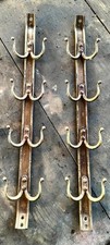 Antike Wandgarderobe Aus Messing Mit Haken