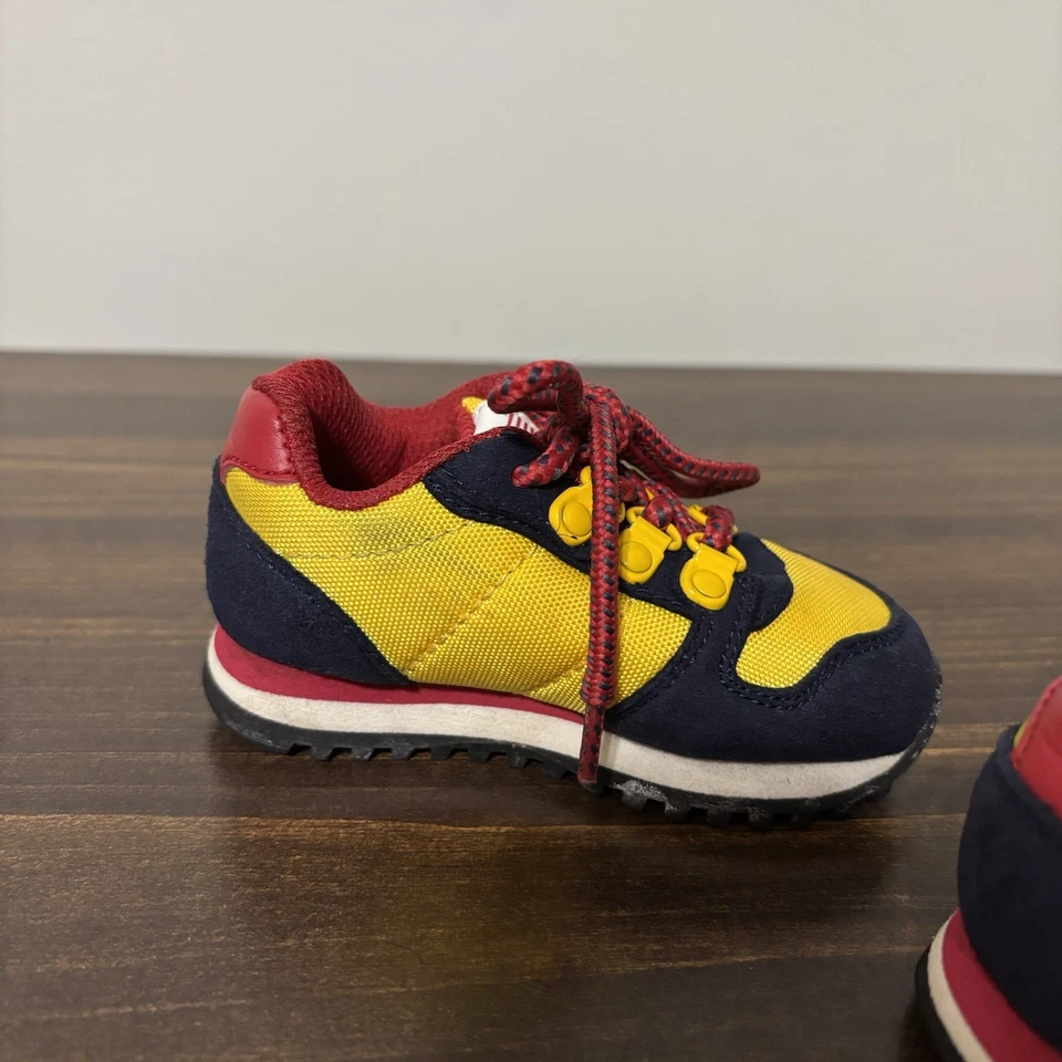 Tenis Polo Ralph Lauren Infantil Niño Pequeño Niños Talla 4 Azul Marino Rojo Amarillo  Foto 3 de 4
