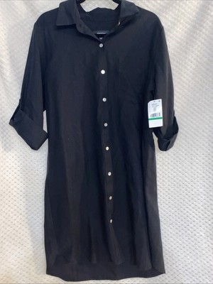 karen kane t shirt dress Karen Kane Womens 3/4 Sleeve Collar T Shirt Dress Black Large Msrp $218.00  USA