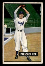 1951 Bowman #118 Preacher Roe Brooklyn Dodgers EX-EXMINT NO RESERVE!