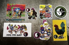 Town Country Surfboards Sticker Lot 7 T C Surf Volcom Rip Curl Vintage Surf Lost