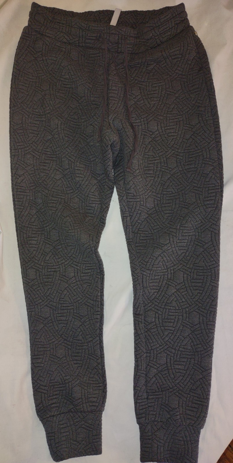 Fabletics Quilted Sweat Pants, Drawstring, Gray, … - image 1