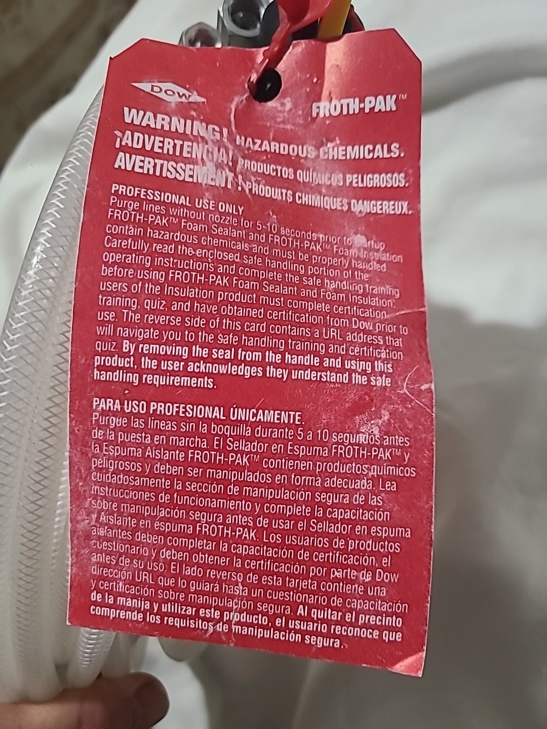 DOW Froth-Pak 15 ft Hose & Gun Assembly