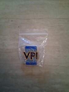 Walmart Pin Button VPI Blue Yellow Phone Spark Hat Lapel Bag Accessory 