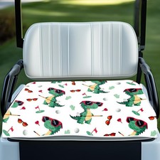 WEBEEDY Golf Cart Seat Covers,Funny Dinosaur Golf Cart Seat Cover Towel Blanket