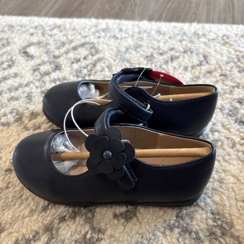 Zapatos Mary Jane cómodos flexibles para niños pequeños - azul marino Foto 4 de 4