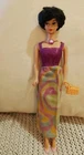 Barbie Mod  Vintage Purple Dress 1970s Combine Postage