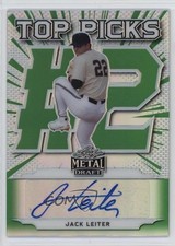 2021 Leaf Metal Draft Top Picks Green Rainbow Jack Leiter #TP-JL1 Auto tg5