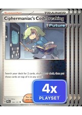 CIPHERMANIAC'S CODEBREAKING 104/131 PRISMATIC EVOLUTIONS LP PLAYSET 4X