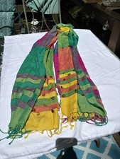 100 Cashmere Pashmina Lightweight Fringe Scarf Wrap Shawl 74  x 27