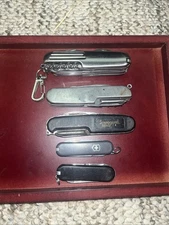 Lot of Vintage Multi Knifes Various Brands and Sizes 5 Pieces