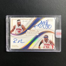 2022-23 Panini Immaculate Dual On Card Auto Richard Hamilton/Rasheed Wallace /49