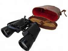 Carl Wetzlar Japan Airforce 10x50 Coated Binoculars 262ft at 1000y +Leather Case