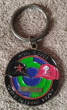 MLB 2000 Opening Day Houston Astros Enron Field Ltd Ed Numbered Metal Keychain
