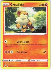 Growlithe 027/192 Common Rebel Clash Pokemon Lightly Played