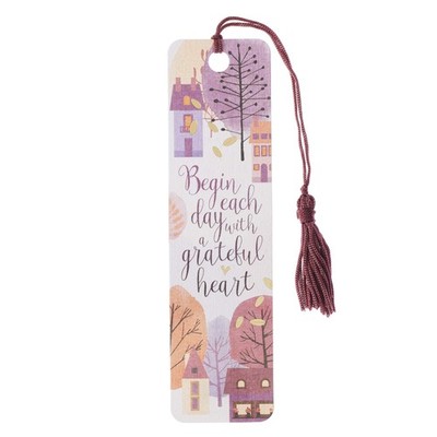 Christian Art Gifts Scripture Bookmark   Grateful Heart   1 Thessalonians 5:16-1