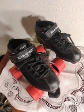 Riedell Dart Roller Skate Men's Black Size2 Very Clean 62 Mm