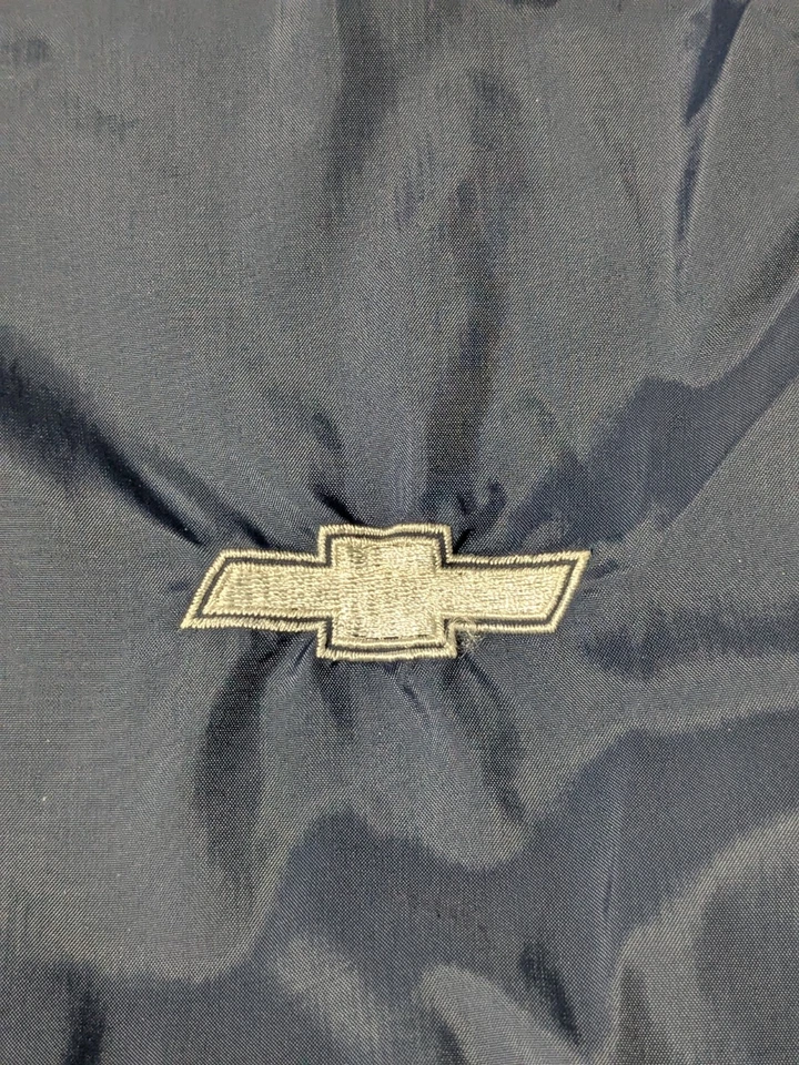 Chevrolet de colección para hombre mediano? ¿Ropa exterior Northbilt de nailon azul marino con cremallera completa? Chaqueta de corredor Foto 4 de 4