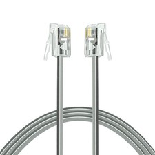 NECABLES Phone Cord 6ft Telephone Cord Phone Cable RJ11 6P4C Male to Male for...