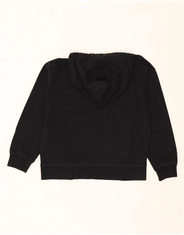 LEVI'S Mujer Grande Sudadera con Capucha Jersey Reino Unido 16 Grande Negro Algodón AO11 Foto 2 de 3