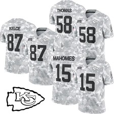 Men's Chiefs Camo 2024 Salute To Service Collection Limited Stitched Jersey NWT