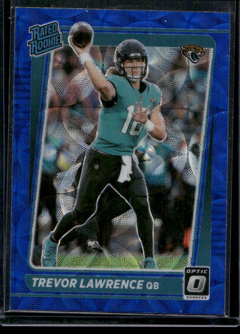 2021 Donruss Optic #201 Trevor Lawrence Blue Scope