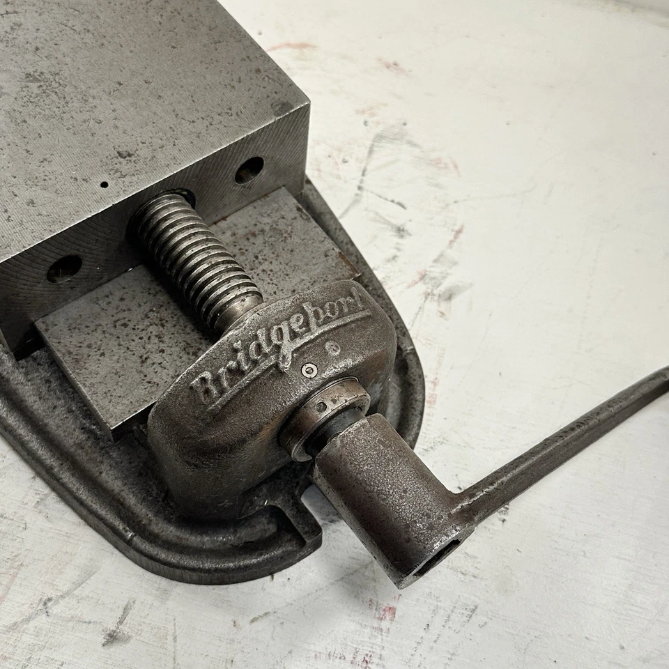 Vintage 6”  Bridgeport Milling and Machining Vise With Handle - Image 3 of 4