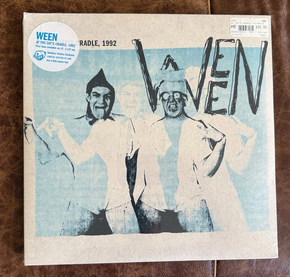 Ween~At The Cats Cradle, Newbury Exclusive [White Blue Splatter Vinyl /600] 2Lp Foto 2 de 4
