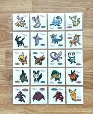 Pokemon Deko Character Sticker Set 133rd Series Complete Lot 20 Stickers Used