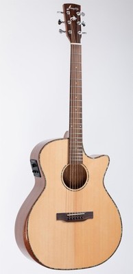 Firefly GA01-E Acoustic Guitar Fishman Presys EQ Armrest Bevel Cutaway 