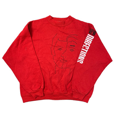 Vintage Hanes 90er rot Herren Aspen Made in Usa Rundhalsausschnitt Sweatshirt Pullover Größe XL